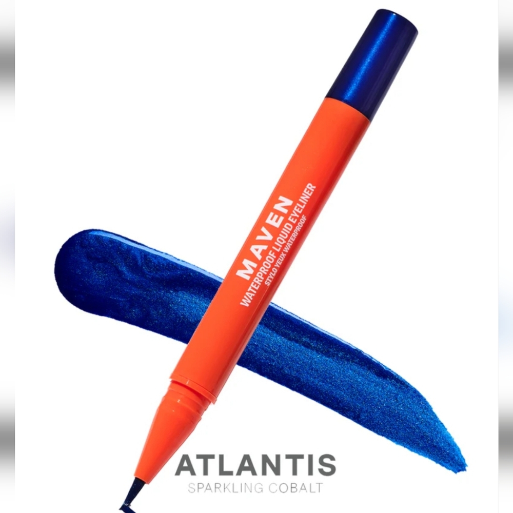 MAVEN Waterproof Liquid Eyeliner NIB 1.3 mL Atlantis
